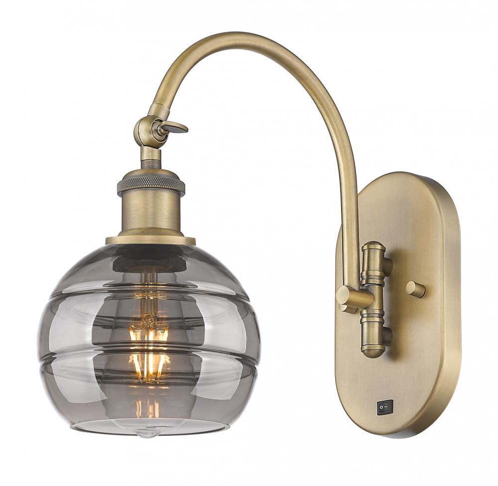 Rochester - 1 Light - 6 inch - Brushed Brass - Sconce