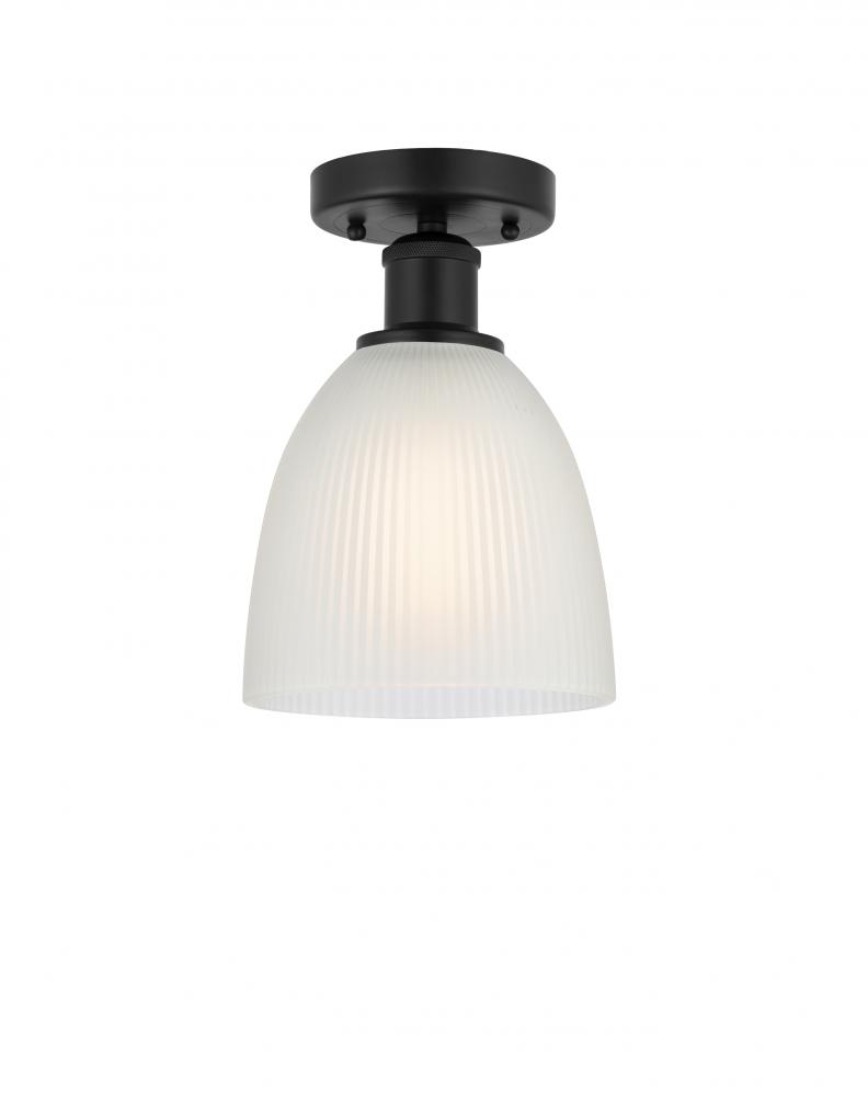 Castile - 1 Light - 6 inch - Matte Black - Semi-Flush Mount