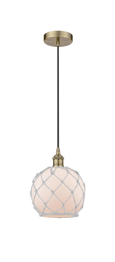 Edison - 1 Light - 8 inch - Antique Brass - Mini Pendant