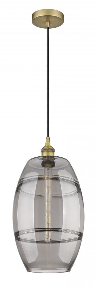 Vaz - 1 Light - 10 inch - Brushed Brass - Cord hung - Mini Pendant