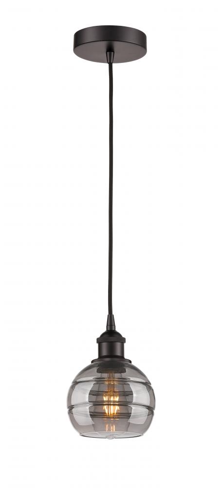 Rochester - 1 Light - 6 inch - Oil Rubbed Bronze - Cord hung - Mini Pendant