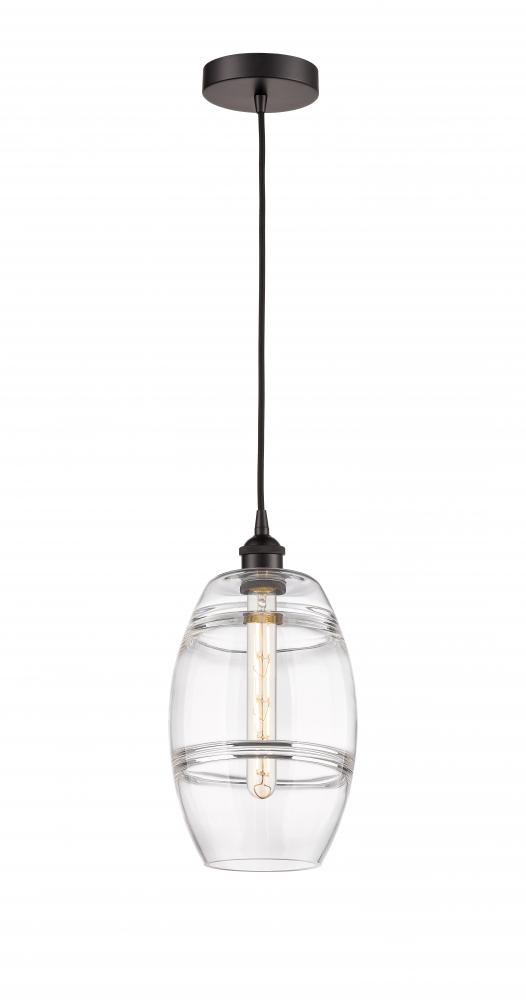 Vaz - 1 Light - 8 inch - Oil Rubbed Bronze - Cord hung - Mini Pendant