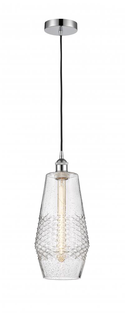 Windham - 1 Light - 7 inch - Polished Chrome - Cord hung - Mini Pendant