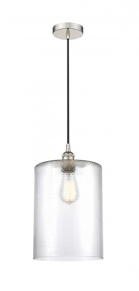 Cobbleskill - 1 Light - 9 inch - Polished Nickel - Cord hung - Mini Pendant