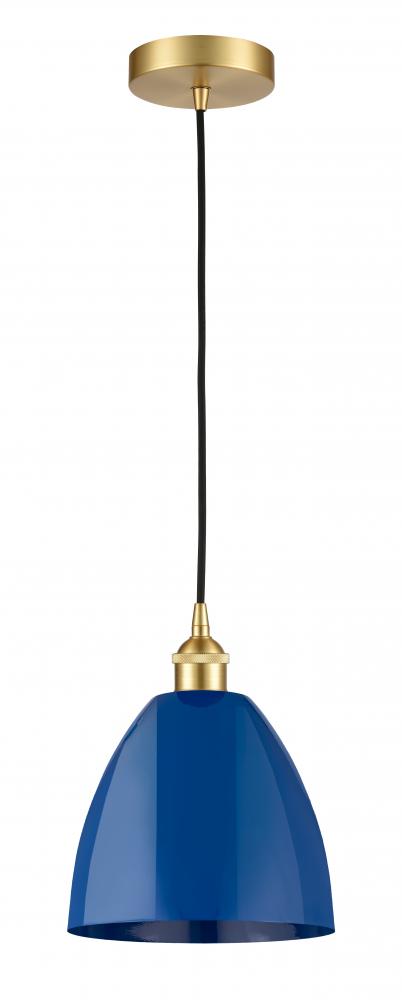 Plymouth - 1 Light - 9 inch - Satin Gold - Cord hung - Mini Pendant