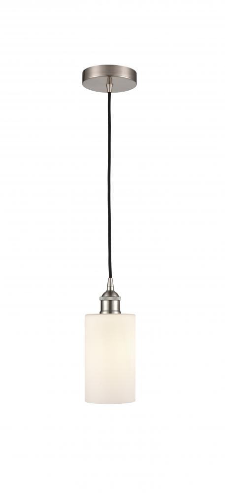 Clymer - 1 Light - 4 inch - Brushed Satin Nickel - Cord hung - Mini Pendant