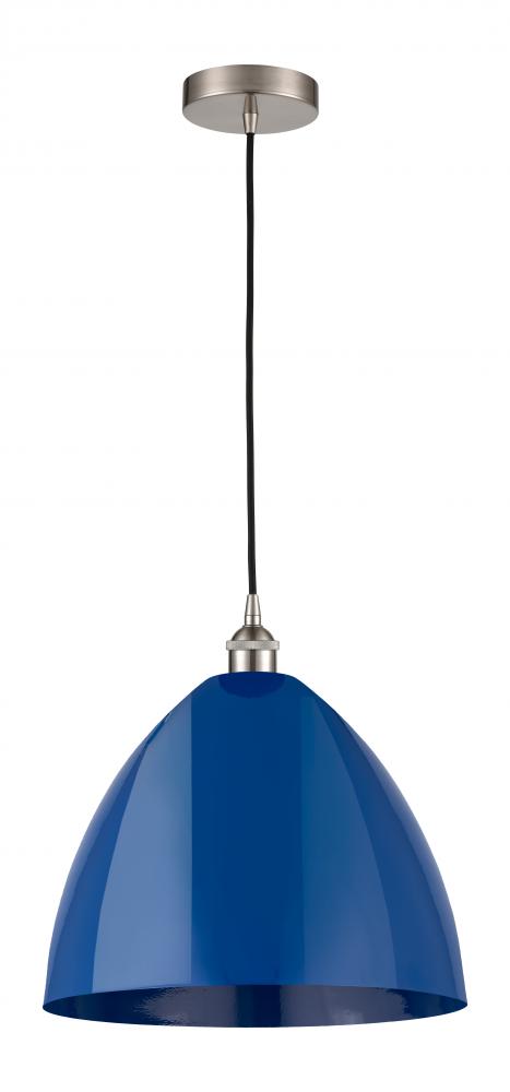 Plymouth - 1 Light - 16 inch - Brushed Satin Nickel - Cord hung - Mini Pendant