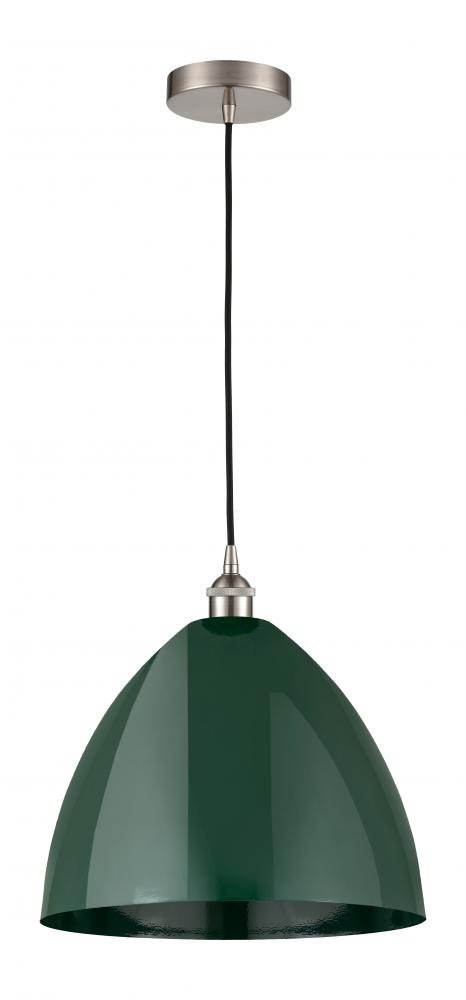 Plymouth - 1 Light - 16 inch - Brushed Satin Nickel - Cord hung - Mini Pendant