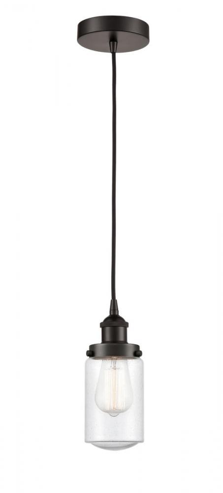 Dover - 1 Light - 5 inch - Oil Rubbed Bronze - Cord hung - Mini Pendant