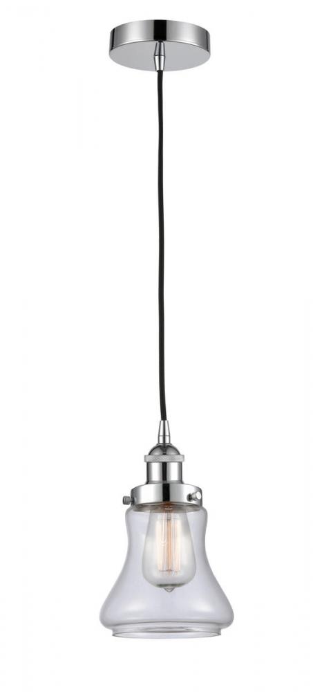 Bellmont - 1 Light - 6 inch - Polished Chrome - Cord hung - Mini Pendant