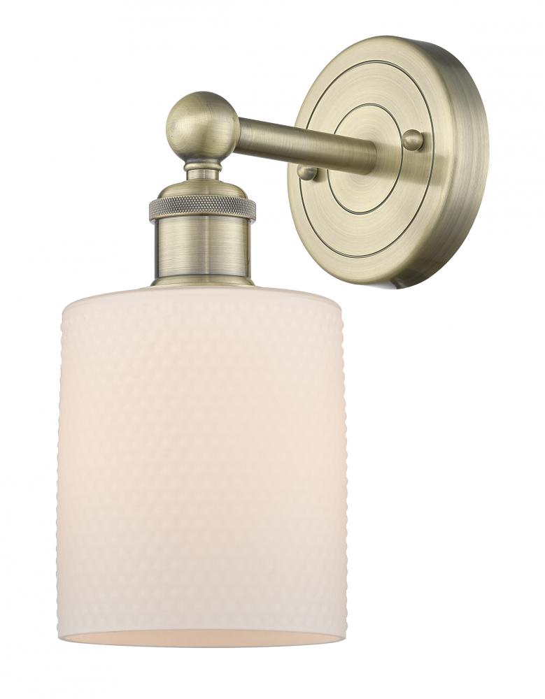 Cobbleskill - 1 Light - 5 inch - Antique Brass - Sconce