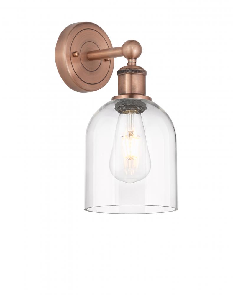 Bella - 1 Light - 6 inch - Antique Copper - Sconce