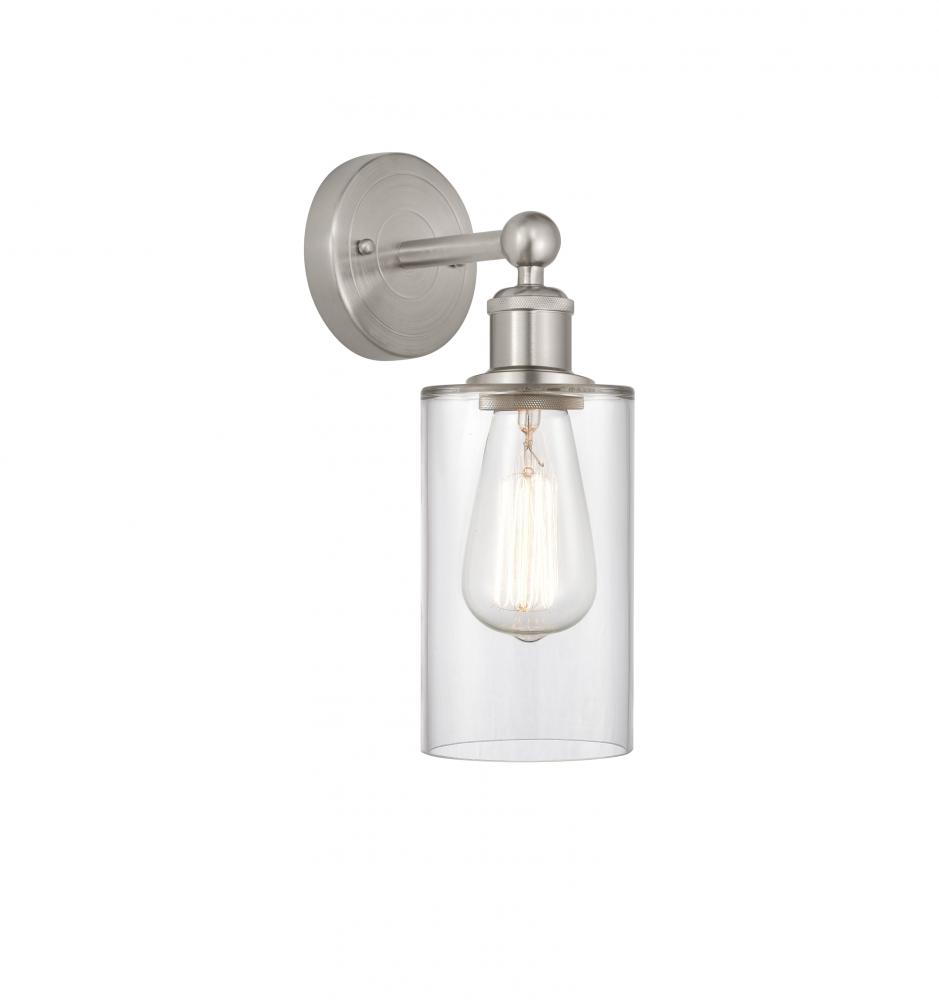 Clymer - 1 Light - 4 inch - Brushed Satin Nickel - Sconce