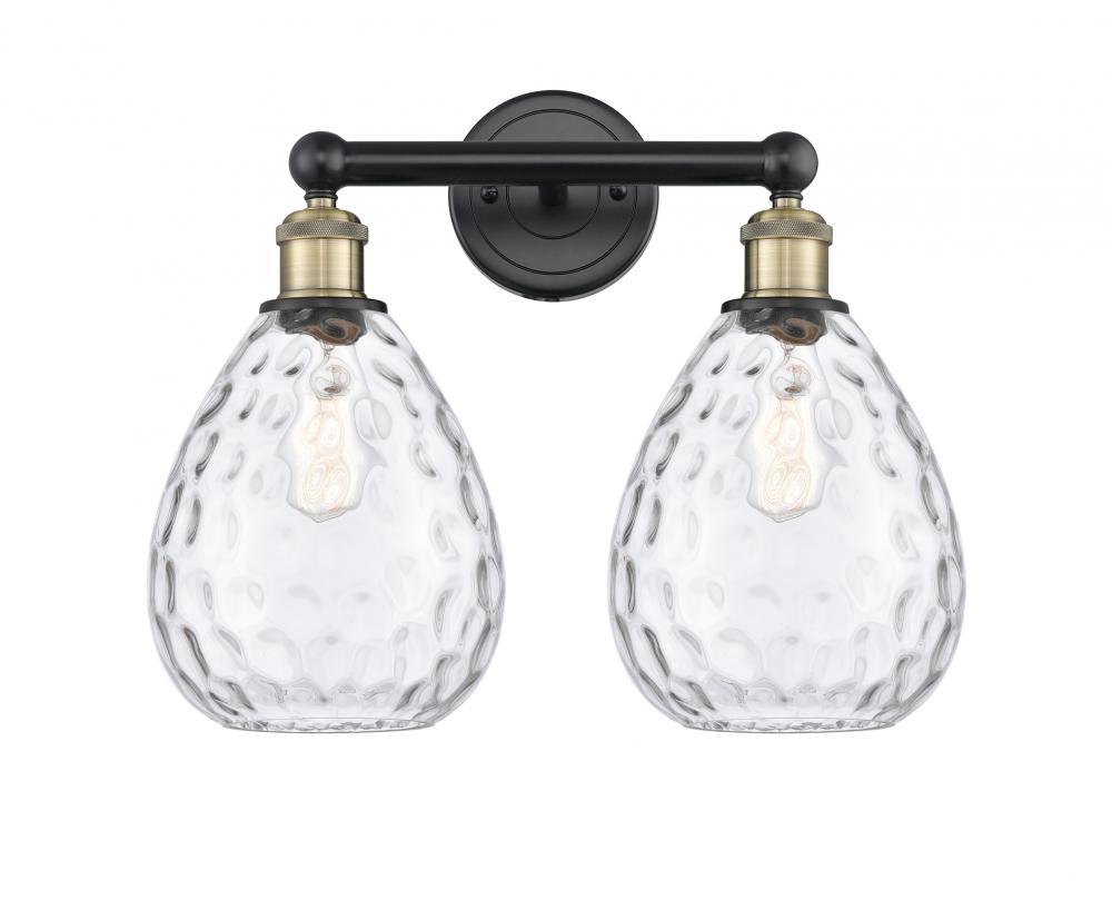 Waverly - 2 Light - 17 inch - Black Antique Brass - Bath Vanity Light