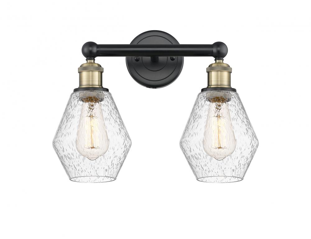 Cindyrella - 2 Light - 15 inch - Black Antique Brass - Bath Vanity Light