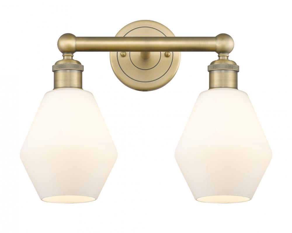 Cindyrella - 2 Light - 15 inch - Brushed Brass - Bath Vanity Light