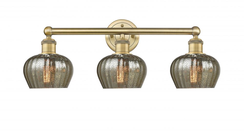 Fenton - 3 Light - 25 inch - Brushed Brass - Bath Vanity Light