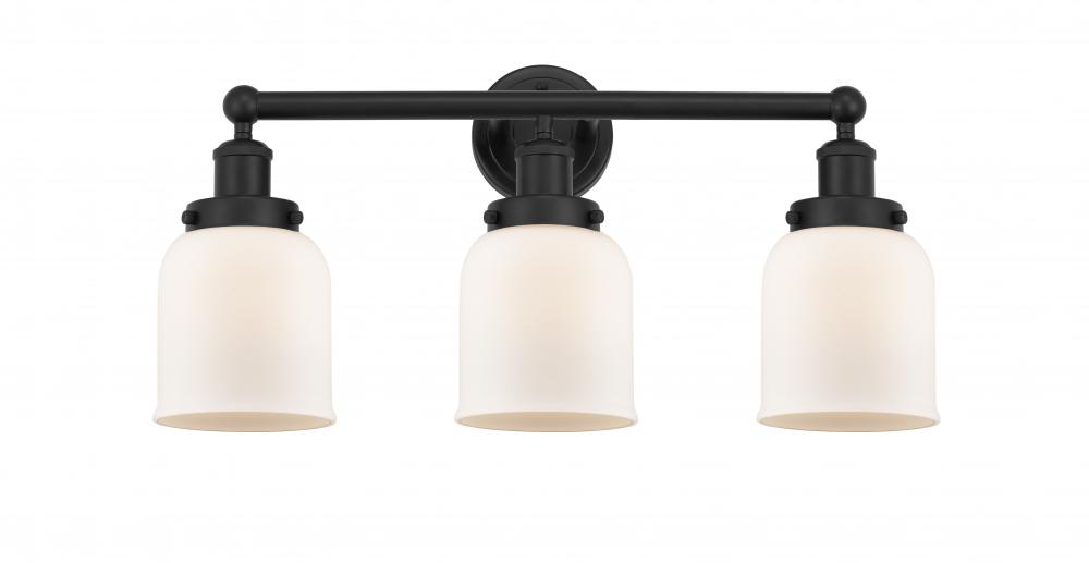 Bell - 3 Light - 23 inch - Matte Black - Bath Vanity Light