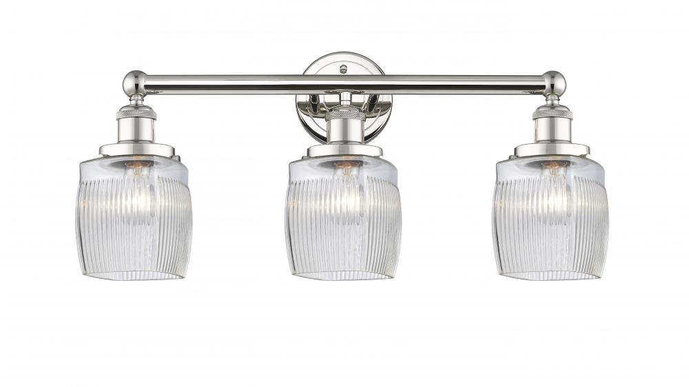 Colton - 3 Light - 24 inch - Polished Nickel - Bath Vanity Light