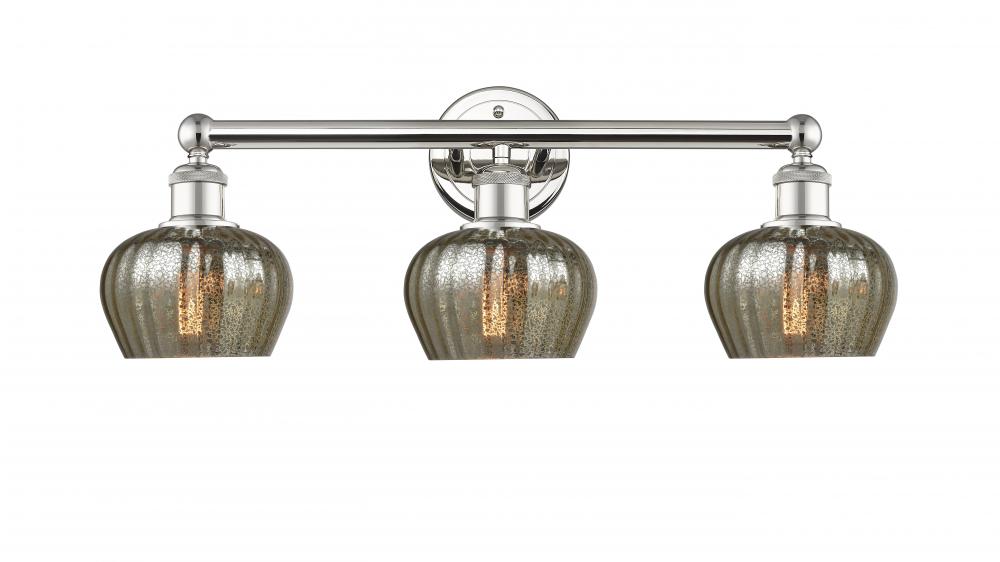 Fenton - 3 Light - 25 inch - Polished Nickel - Bath Vanity Light