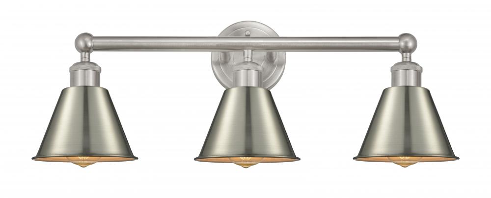 Smithfield - 3 Light - 25 inch - Brushed Satin Nickel - Bath Vanity Light