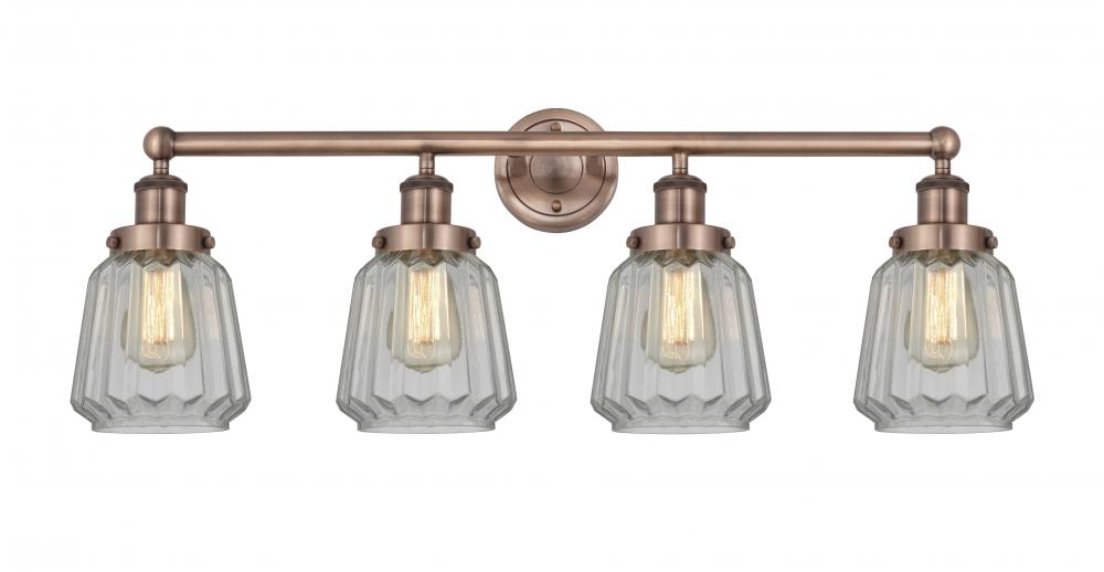 Chatham - 4 Light - 34 inch - Antique Copper - Bath Vanity Light