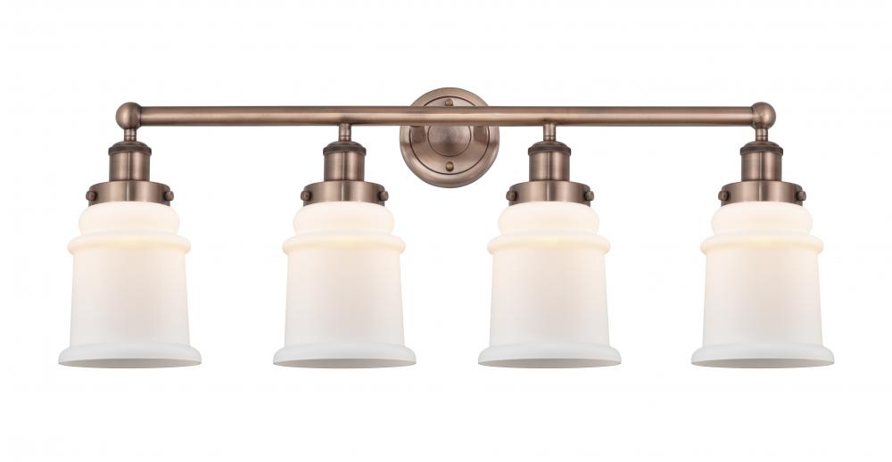 Canton - 4 Light - 33 inch - Antique Copper - Bath Vanity Light