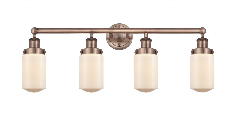 Dover - 4 Light - 32 inch - Antique Copper - Bath Vanity Light