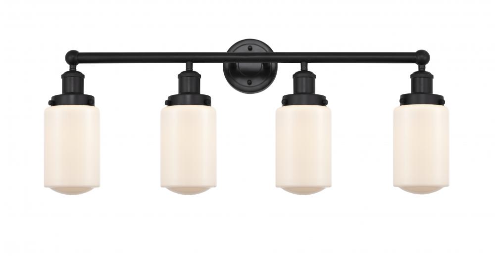 Dover - 4 Light - 32 inch - Matte Black - Bath Vanity Light