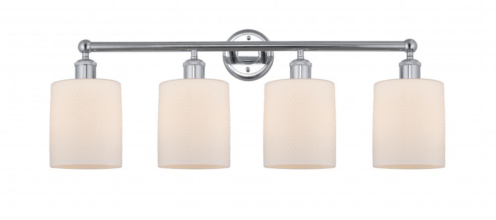 Cobbleskill - 4 Light - 32 inch - Polished Chrome - Bath Vanity Light