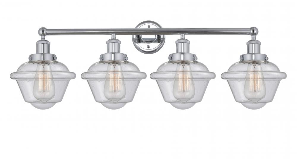 Oxford - 4 Light - 34 inch - Polished Chrome - Bath Vanity Light