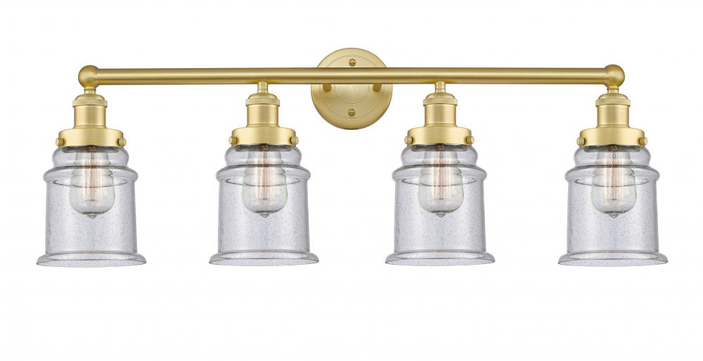 Canton - 4 Light - 33 inch - Satin Gold - Bath Vanity Light