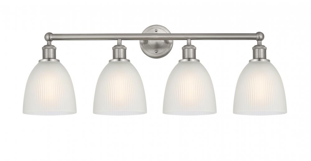 Castile - 4 Light - 33 inch - Brushed Satin Nickel - Bath Vanity Light