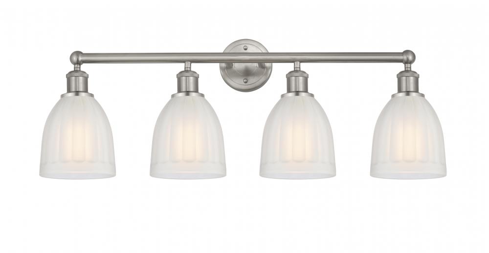 Brookfield - 4 Light - 33 inch - Brushed Satin Nickel - Bath Vanity Light