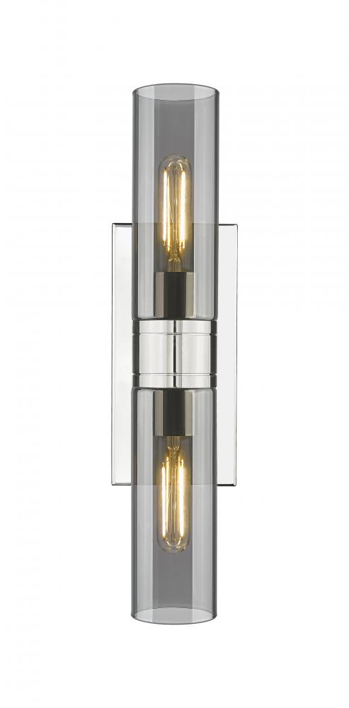 Boreas - 2 Light - 18 inch - Polished Nickel - Bath Vanity Light