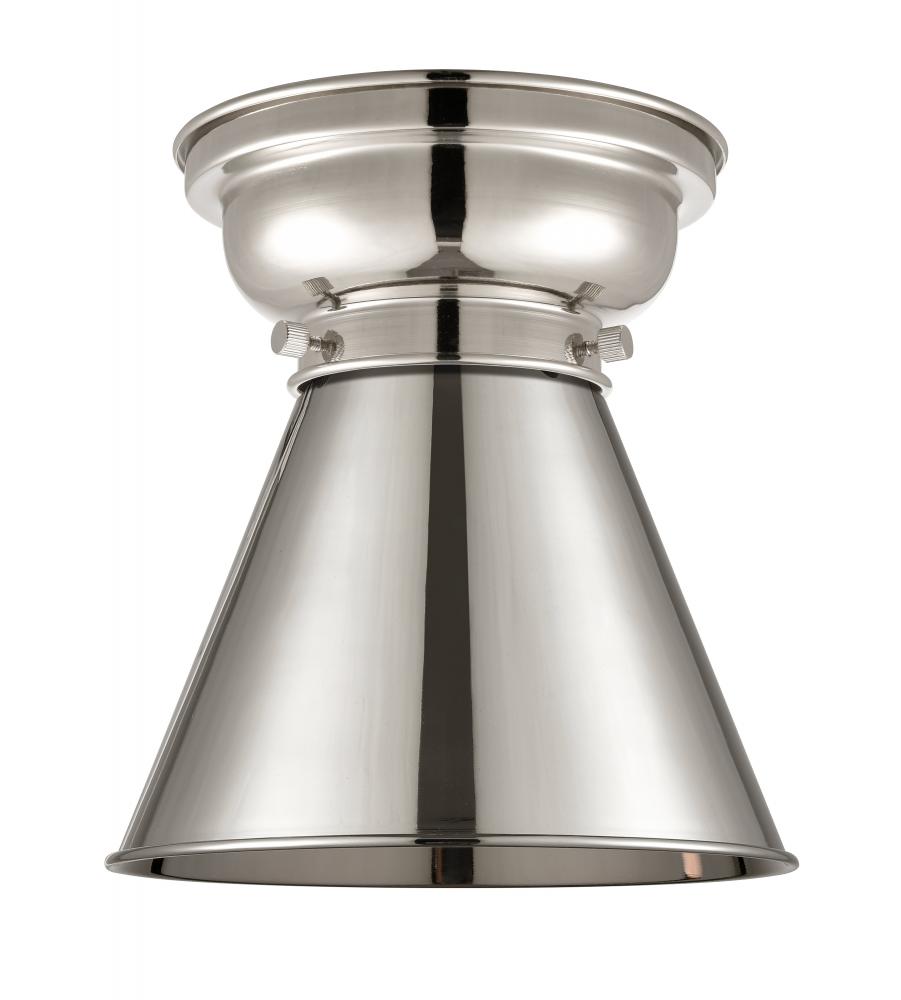 Appalachian - 1 Light - 8 inch - Polished Nickel - Flush Mount