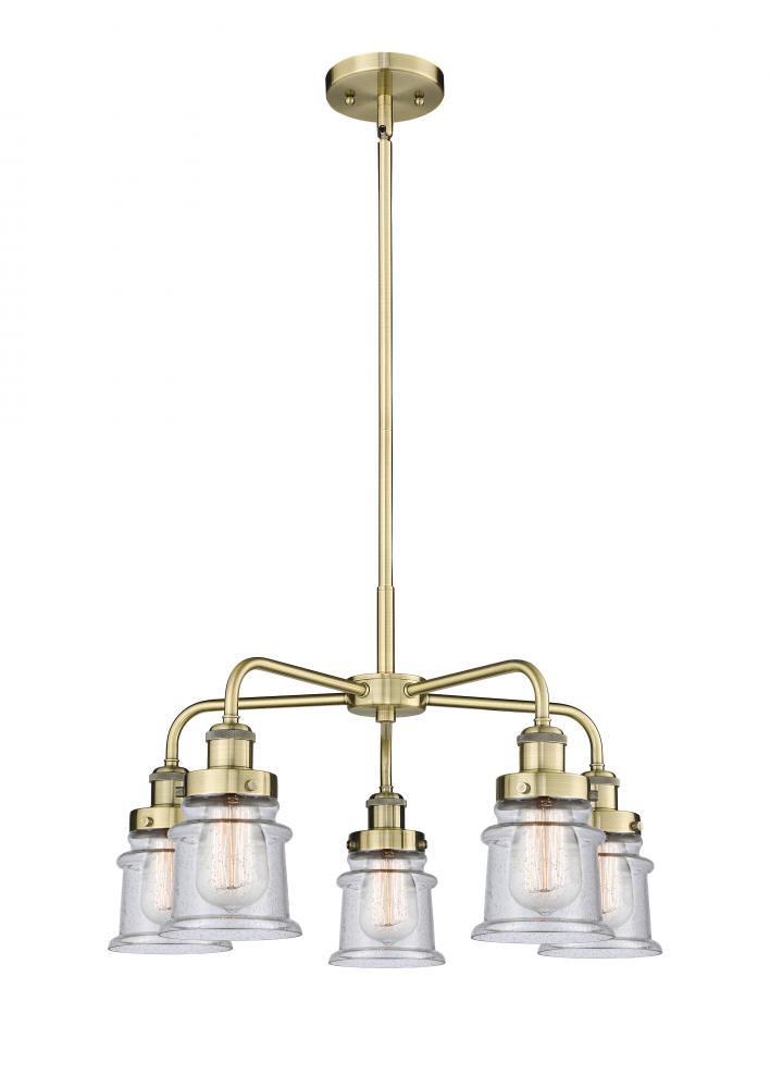 Canton - 5 Light - 24 inch - Antique Brass - Chandelier