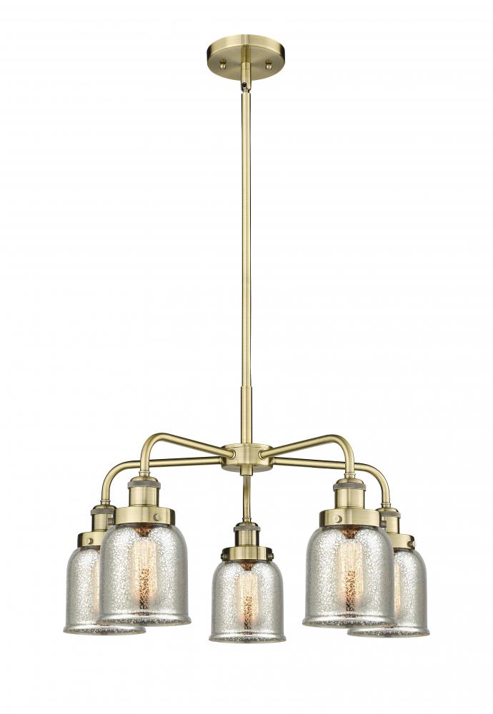 Cone - 5 Light - 24 inch - Antique Brass - Chandelier