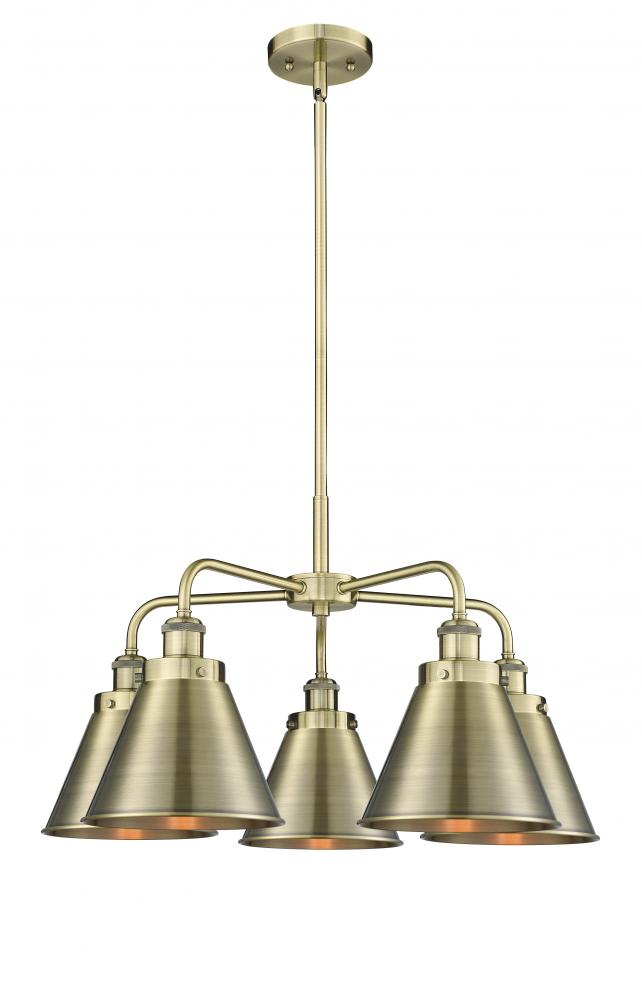 Appalachian - 5 Light - 27 inch - Antique Brass - Chandelier