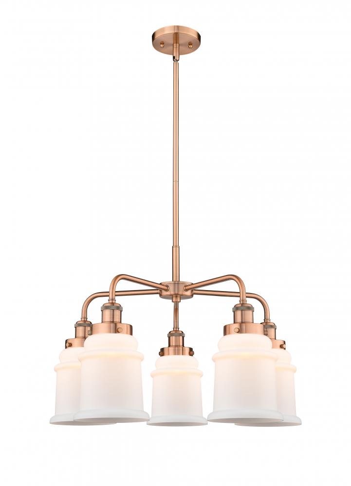 Canton - 5 Light - 25 inch - Antique Copper - Chandelier