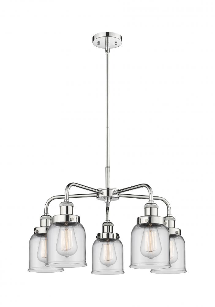 Edison - 5 Light - 24 inch - Polished Chrome - Chandelier