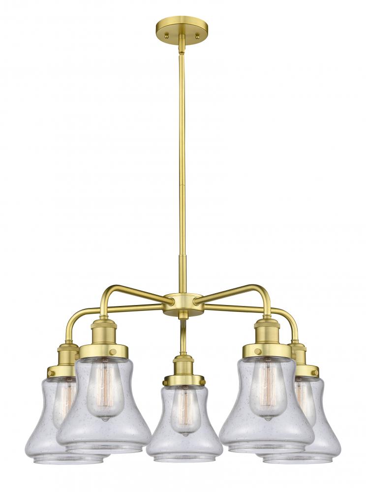 Bellmont - 5 Light - 25 inch - Satin Gold - Chandelier