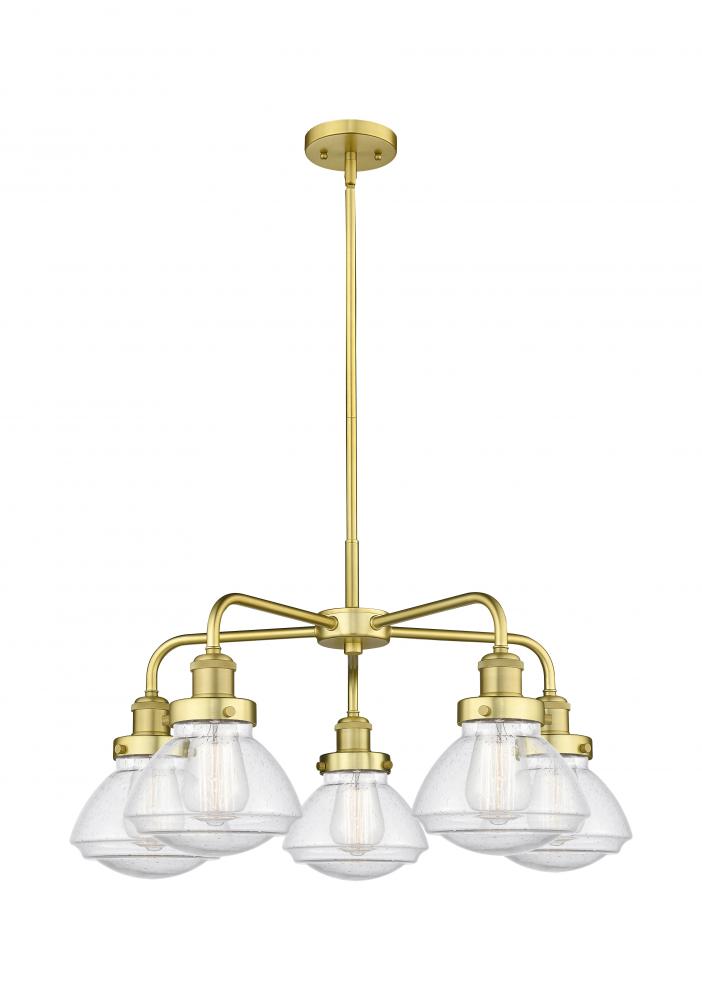 Olean - 5 Light - 25 inch - Satin Gold - Chandelier