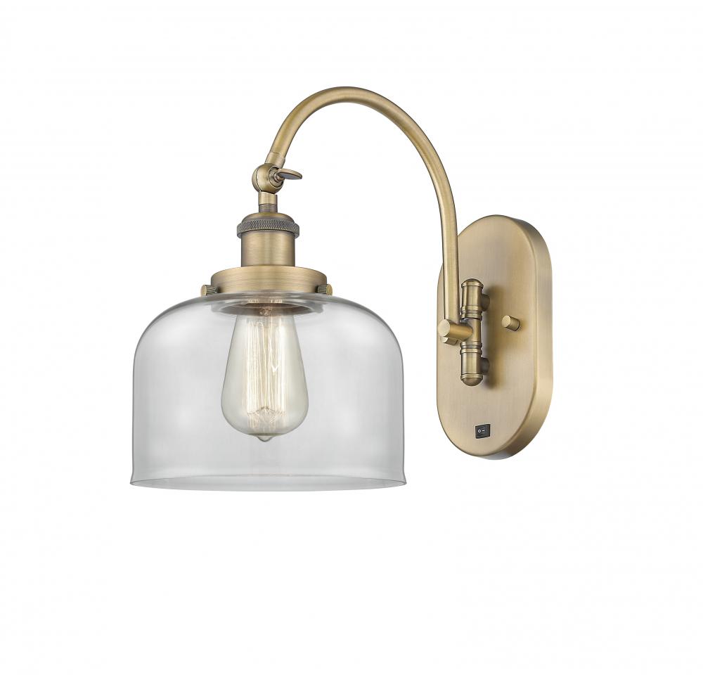 Bell - 1 Light - 8 inch - Brushed Brass - Sconce