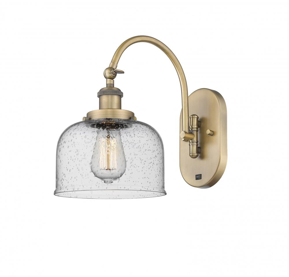 Bell - 1 Light - 8 inch - Brushed Brass - Sconce