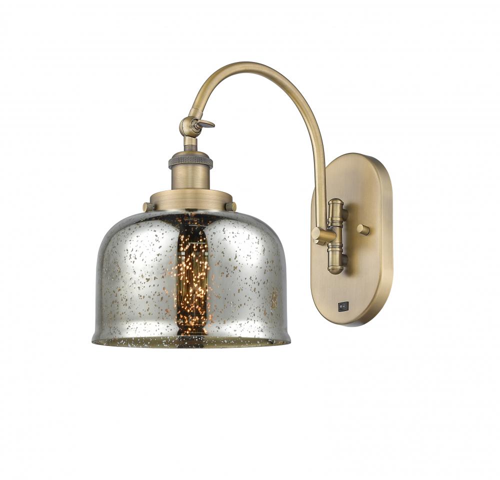 Bell - 1 Light - 8 inch - Brushed Brass - Sconce