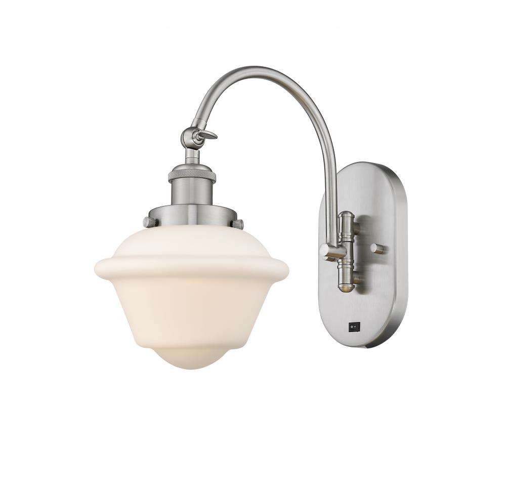 Oxford - 1 Light - 8 inch - Brushed Satin Nickel - Sconce