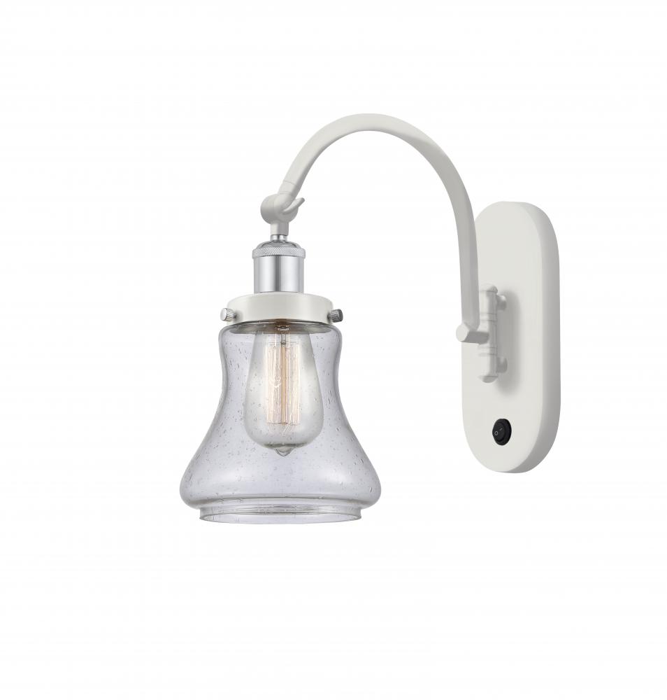 Bellmont - 1 Light - 7 inch - White Polished Chrome - Sconce