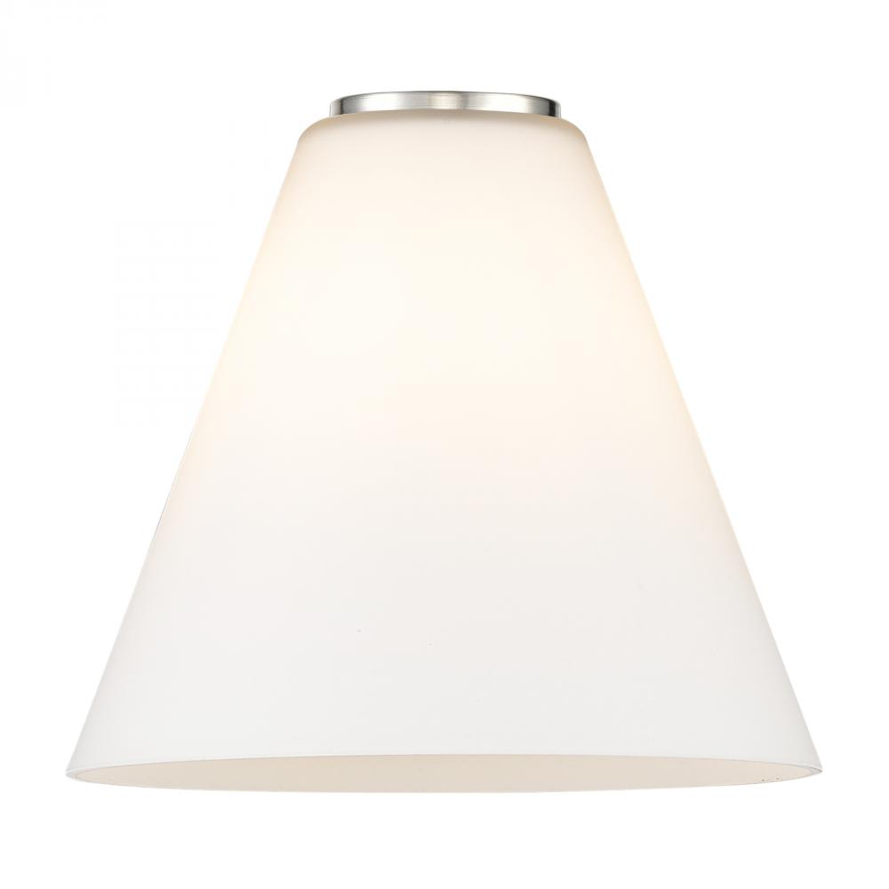 Berkshire Light 8 inch Matte White Glass