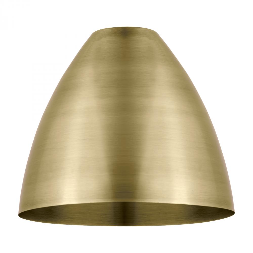 Metal Bristol Light 7.5 inch Antique Brass Metal Shade